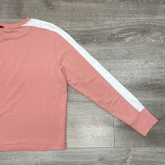 Under Armour Rival Terry Colorblock Crewneck Long Sleeve Loose Fit Top L - Picture 16 of 16